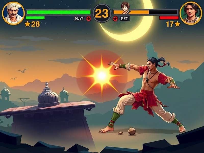 Star Anise Saga combat screenshot showing Indian martial arts moves